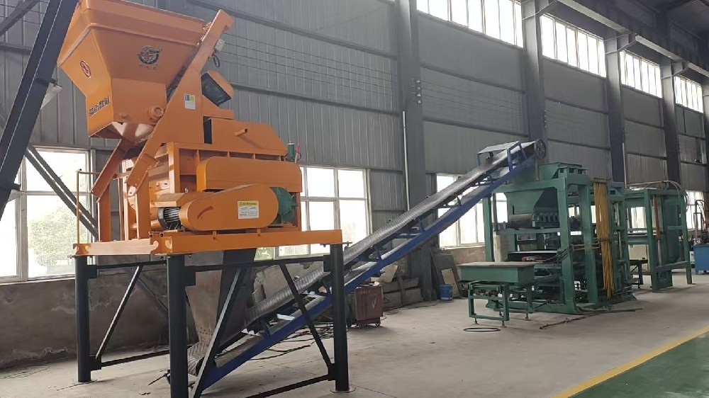 Construction waste brick production line