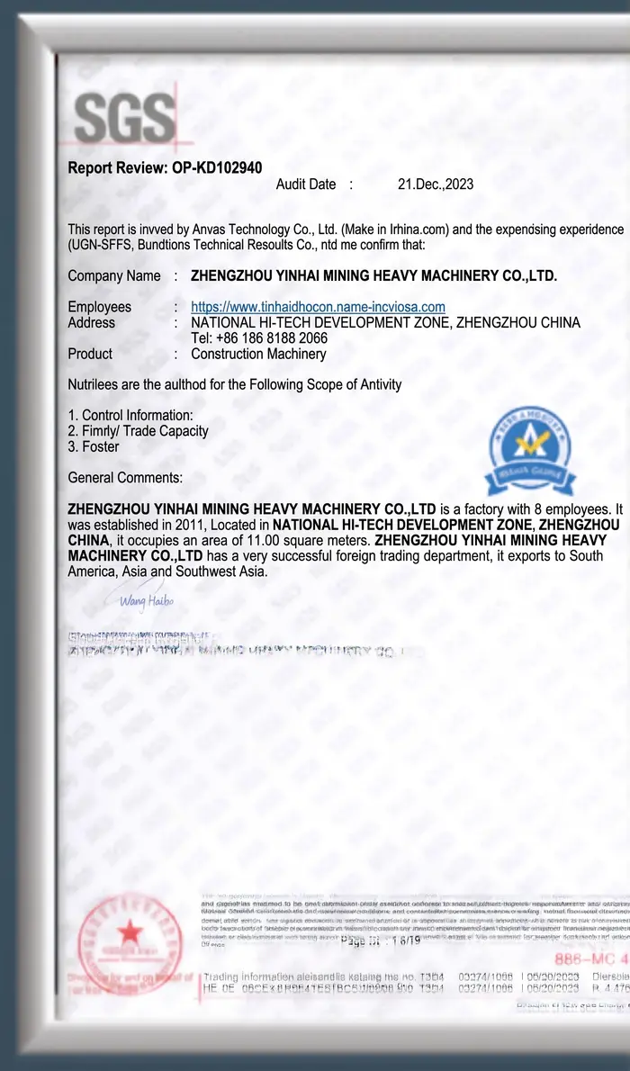 Certificates SGS